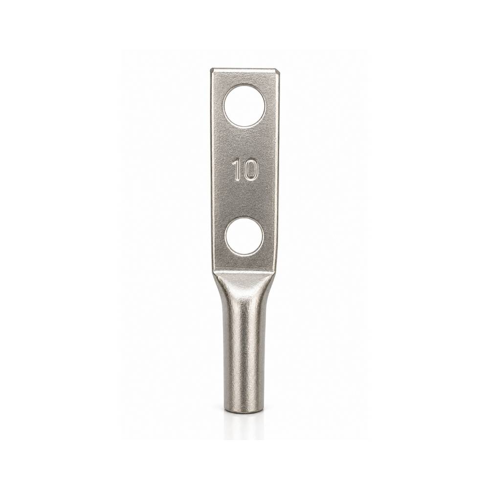 Tin-plated Copper 2-Hole: 010 AWG