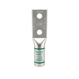 Aluminium 2-Hole: 400 Kcmil
