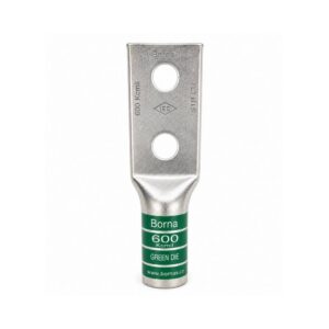 Tin-plated Copper 2-Hole: 600 Kcmil