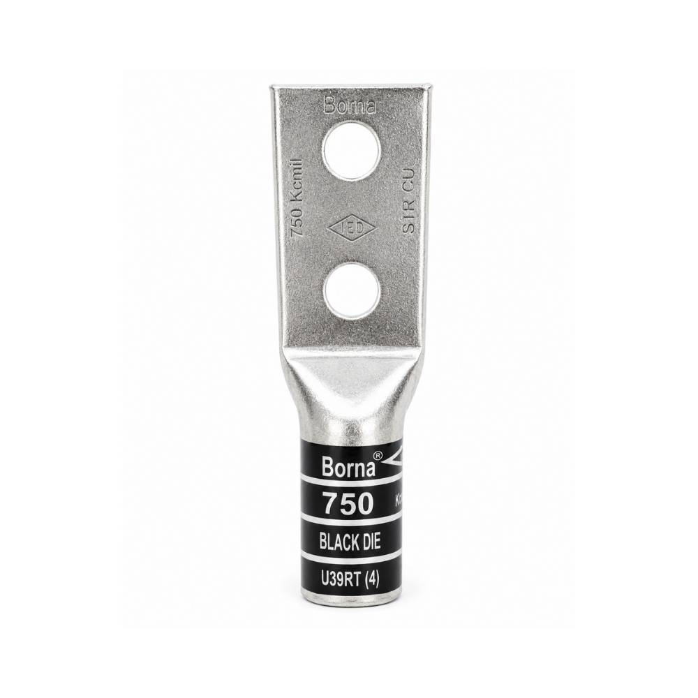 Tin-plated Copper 2-Hole: 750 Kcmil