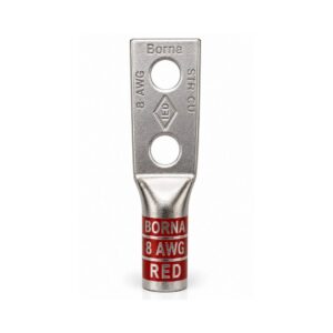 Tin-plated Copper 2-Hole: 008 AWG