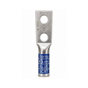 Tin-plated Copper 2-Hole: 006 AWG