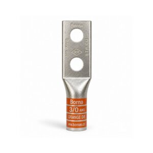 Tin-plated Copper 2-Hole: 3/0 AWG