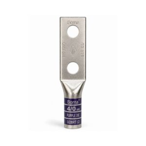 Tin-plated Copper 2-Hole: 4/0 AWG